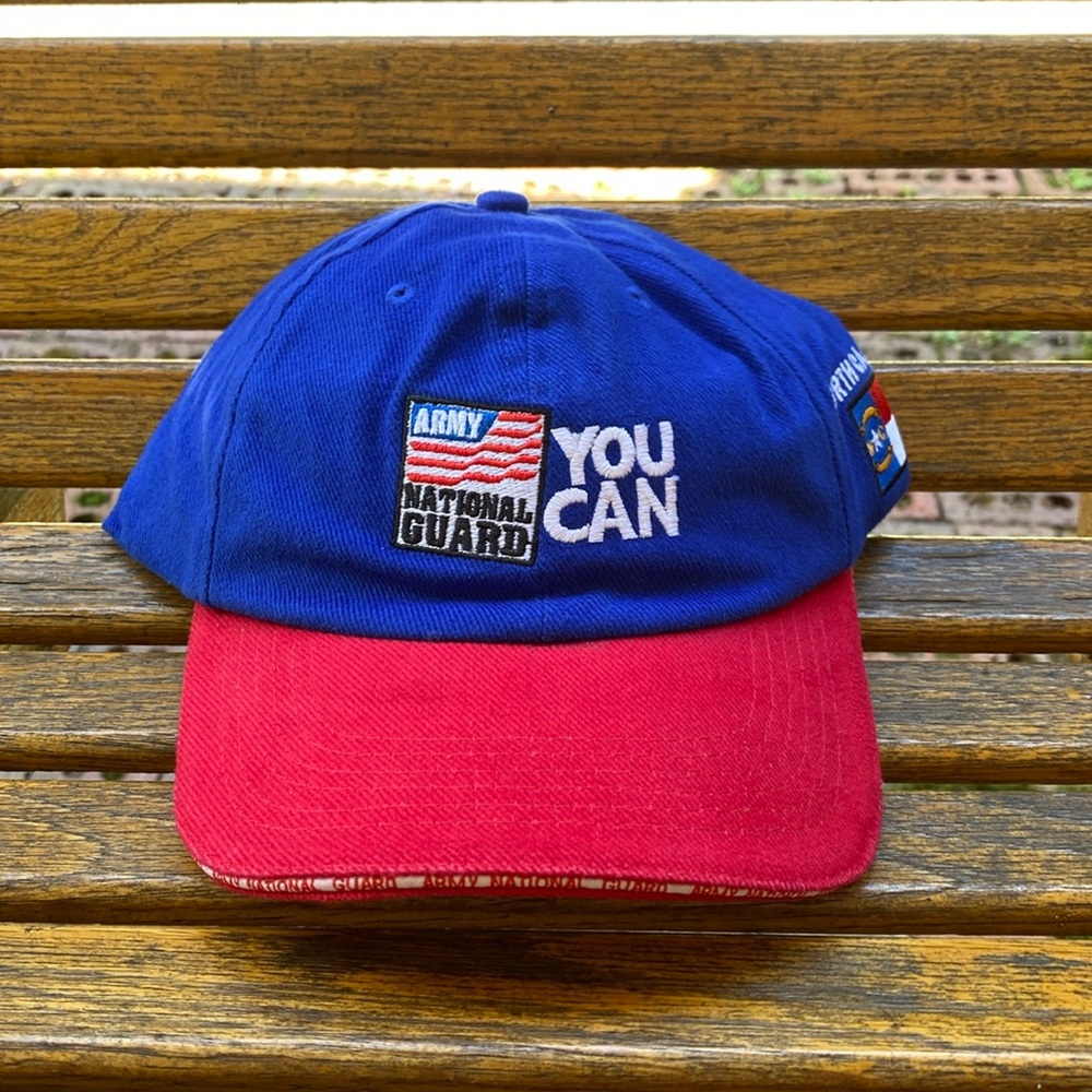 NWOT NC Army National Guard hat full 6 panel adjustable back strap cap
